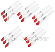 XK K123 Parts-09 Propellers,Main blades(15pcs)-Red For XK K123 helicopter Spare parts,AS350 6CH Flybarless RC Helicopter  parts
